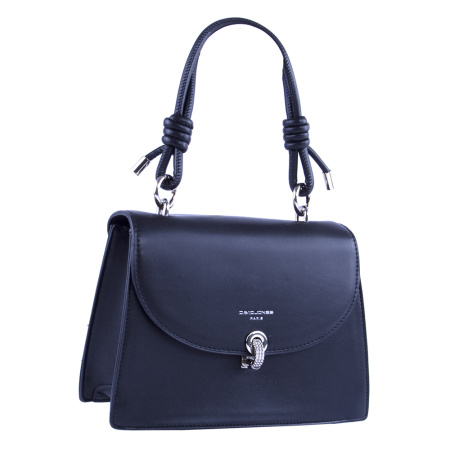 Сумка коробка женская из экокожи David Jones 22864 черная
