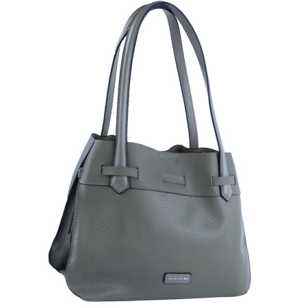 Сумка женская на двух ручках из экокожи David Jones 22807 зеленая 