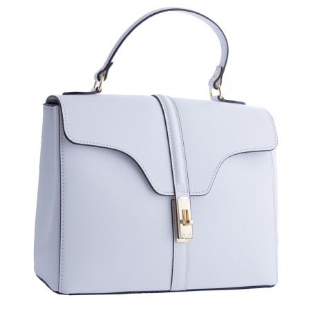 Сумка женская кожаная форматная Genuine leather 20885 белая
