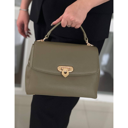 Сумка женская кросс боди из кожзаменителя David Jones 27006 хаки