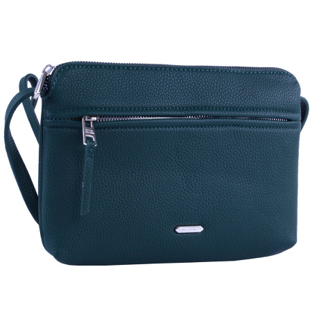 Сумка женская кросс боди из экокожи David Jones 22726 зеленая