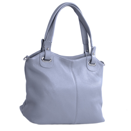 Сумка женская из мягкой натуральной кожи Genuine leather 24411 серая