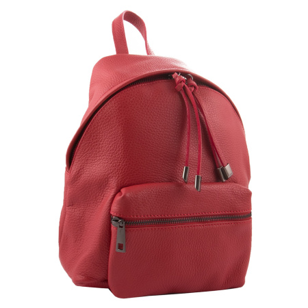 Рюкзак женский городской кожаный Genuine leather RU-GE21452 красный
