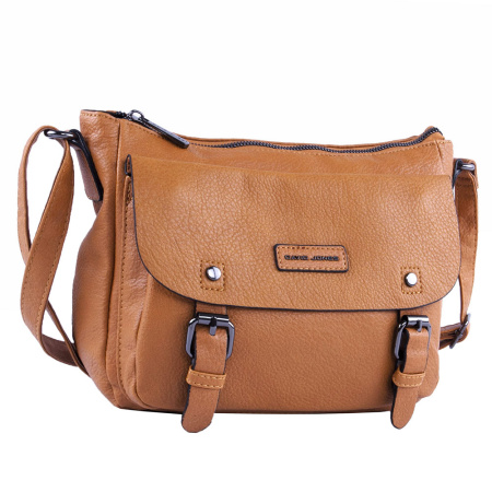Сумка женская кросс боди из экокожи David Jones B-DJ22850 рыжая