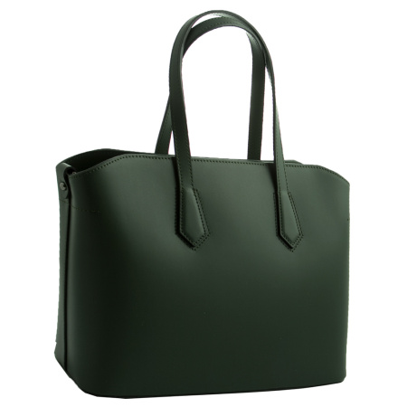 Сумка кожаная женская Италия Genuine leather 19084 зеленая