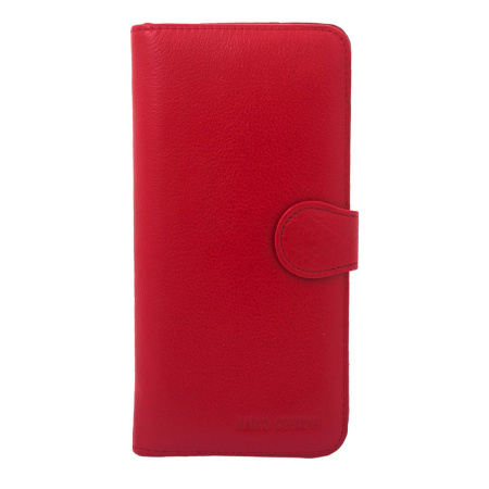 Кошелек женский кожаный NN12665 красный 