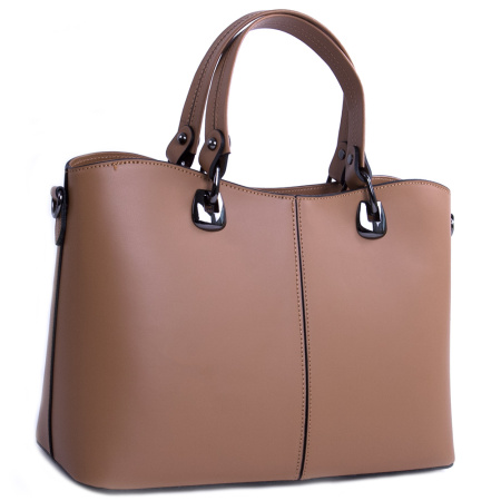 Сумка женская форматная из натуральной кожи Genuine leather 24403 рыжая