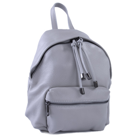 Рюкзак женский кожаный городской Genuine leather RU-GE23273 серый