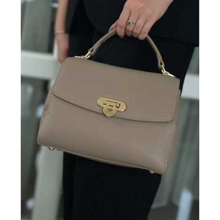Сумка женская кросс боди из кожзаменителя David Jones 27007 светлый тауп