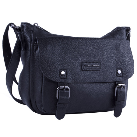 Сумка женская кросс боди из экокожа David Jones 22846 черная 