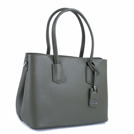 Сумка женская форматная кожаная Genuine leather B-GE23534 зеленая