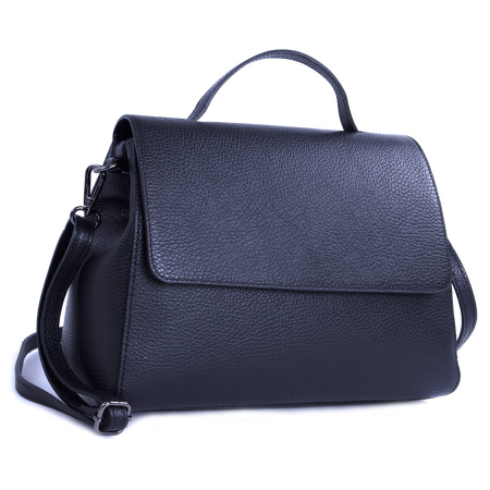Сумка женская из натуральной кожи Genuine leather B-GE23939 черная