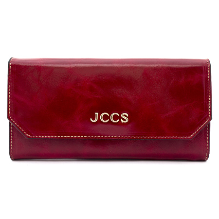 Кошелек женский кожаный JCCS 07109 красный 