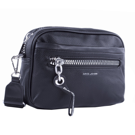 Сумка женская кросс боди из экокожи David Jones 22827 черная