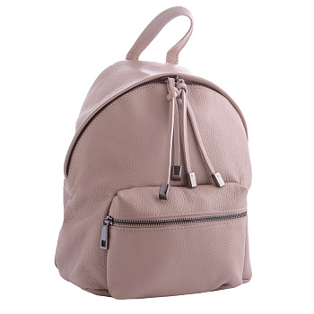 Женский городской рюкзак кожаный Genuine leather 18810 пудровый