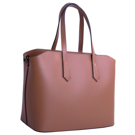 Сумка женская из натуральной кожи Genuine leather 25556 темно-рыжая