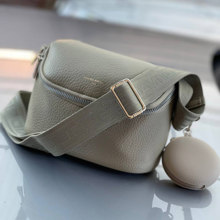 Сумка женская кросс боди из кожзаменителя David Jones 26849 оливковая
