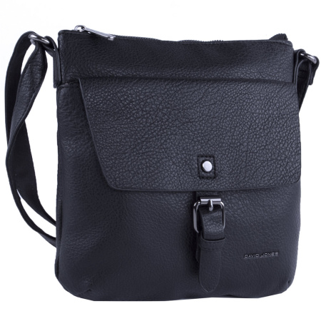 Сумка женская из экокожи кросс боди David Jones B-DJ22840 черная