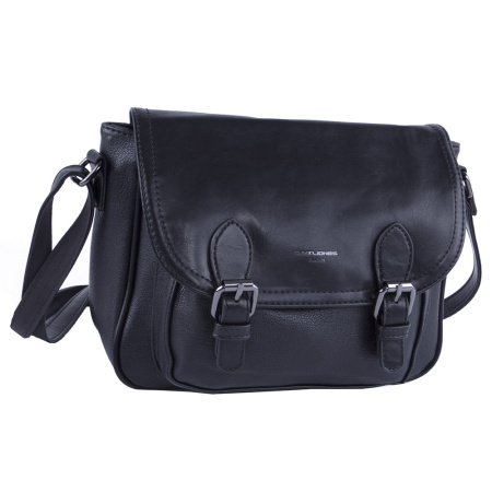 Сумка женская кросс боди из экокожи David Jones 22816 черная