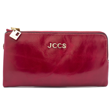 Кошелек женский кожаный JCCS 3534 красный 