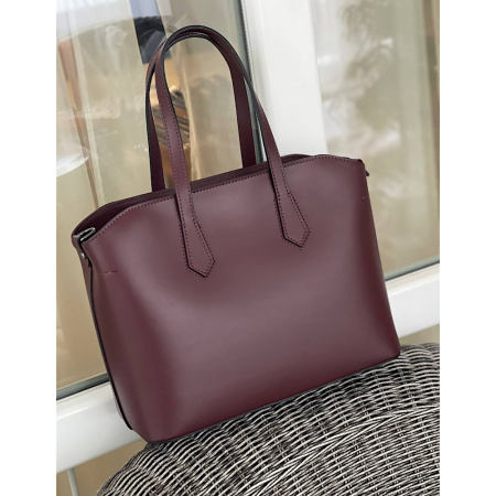 Сумка женская из натуральной кожи Genuine leather 27548 бордо