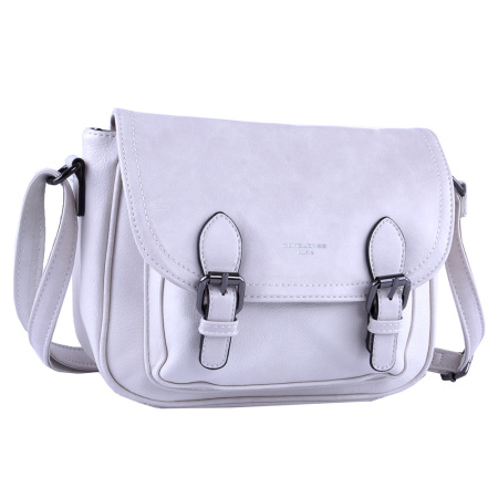 Сумка женская кросс боди из экокожи David Jones 22818 белая