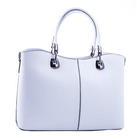 Сумка женская кожаная Genuine leather 18719 белая