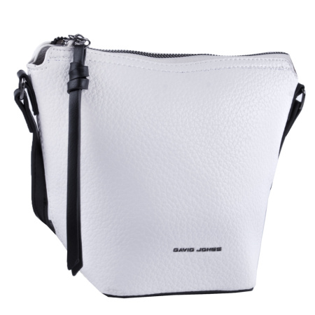 Сумка женская кросс боди из экокожи David Jones 22859 белая
