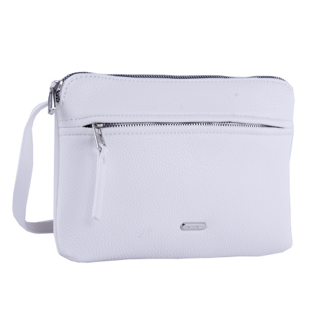 Сумка женская кросс боди из экокожи David Jones 22724 белая