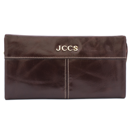 Кошелек женский кожаный JCCS 3520 коричневый 