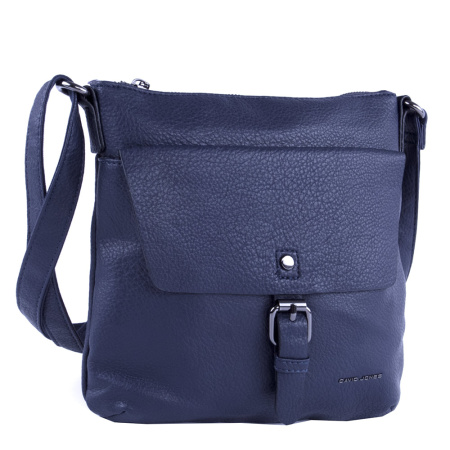 Сумка женская из экокожи кросс боди David Jones 22841 синяя