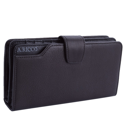 Мужской клатч из натуральной кожи Alfa Ricco MK-AR11505 черный 