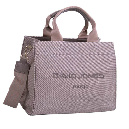 Сумка женская кросс боди из кожзаменителя David Jones 27312 светлый тауп