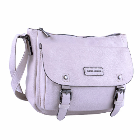 Сумка женская кросс боди из экокожи David Jones 22848 бежевый