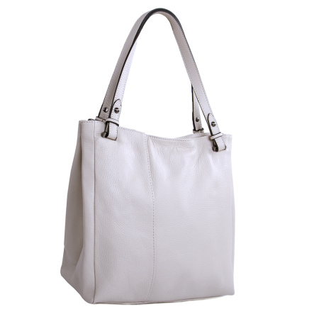 Сумка женская из натуральной кожи Genuine leather 24488 бежевая