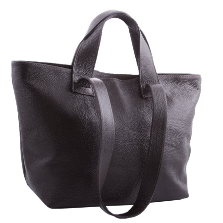Сумка мешок женская кожаная Genuine leather 22288 коричневая