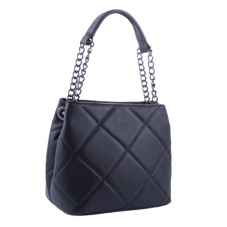 Сумка женская кожаная кросс боди Genuine leather 21442 черная
