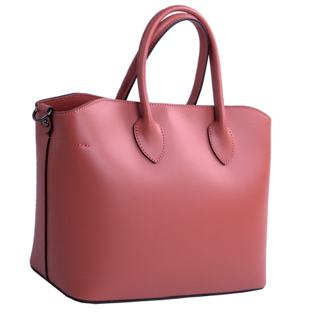 Сумка женская форматная из натуральной кожи Genuine leather 24653 терракотовая