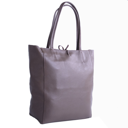 Сумка шоппер женская из натуральной кожи Genuine leather 25426 тауп
