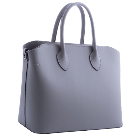 Сумка женская деловая кожаная Genuine leather 20894 серая
