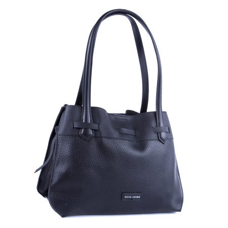 Сумка женская на двух ручках из экокожи David Jones 22806 черная