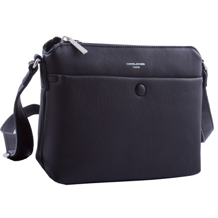 Сумка женская из кожзаменителя кросс боди David Jones 22180 черная