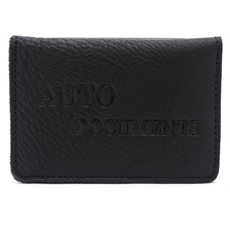 Автодокументы из натуральной кожи NN AB-NN05389 черные