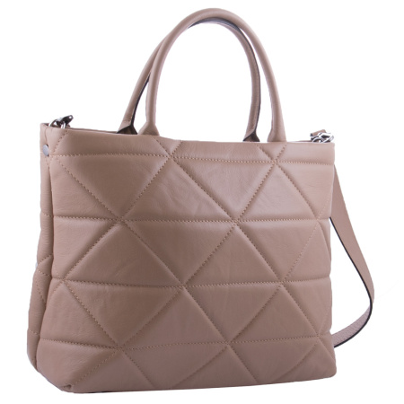 Сумка женская кожаная Genuine leather 21701 тауп