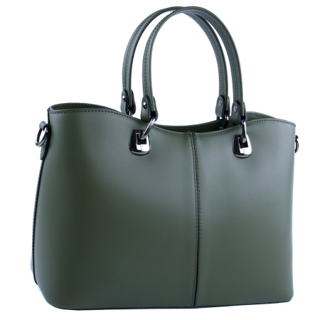 Сумка женская кожаная Genuine leather 22732 зеленая