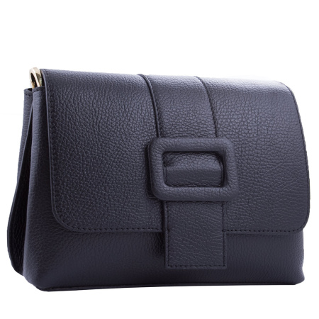 Сумка женская кожаная росс боди Genuine leather 21759 черная