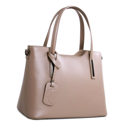 Сумка женская форматная итальянская из натуральной кожи Genuine leather 24240 тауп