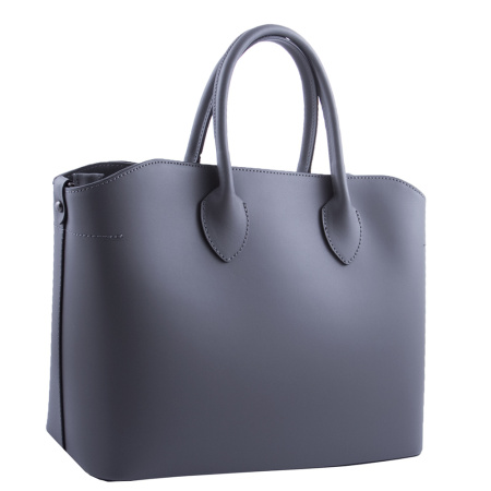 Сумка женская кожаная деловая Genuine leather 22004 серая