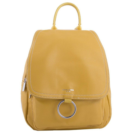 Рюкзак женский из кожзаменителя David Jones RU-DJ18324 желтый 