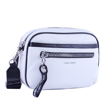 Сумка женская кросс боди из экокожи David Jones 22829 белая